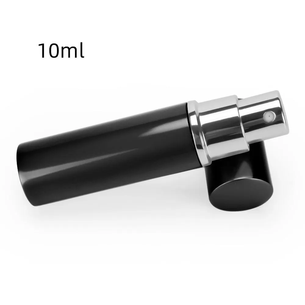 DHL Refill Bottle Black Color 5ml 10ml Empty Bottles Mini Portable Refillable Perfume Atomizer Spray Container 5cc 10cc Cosmetic Bottles Support DH8886