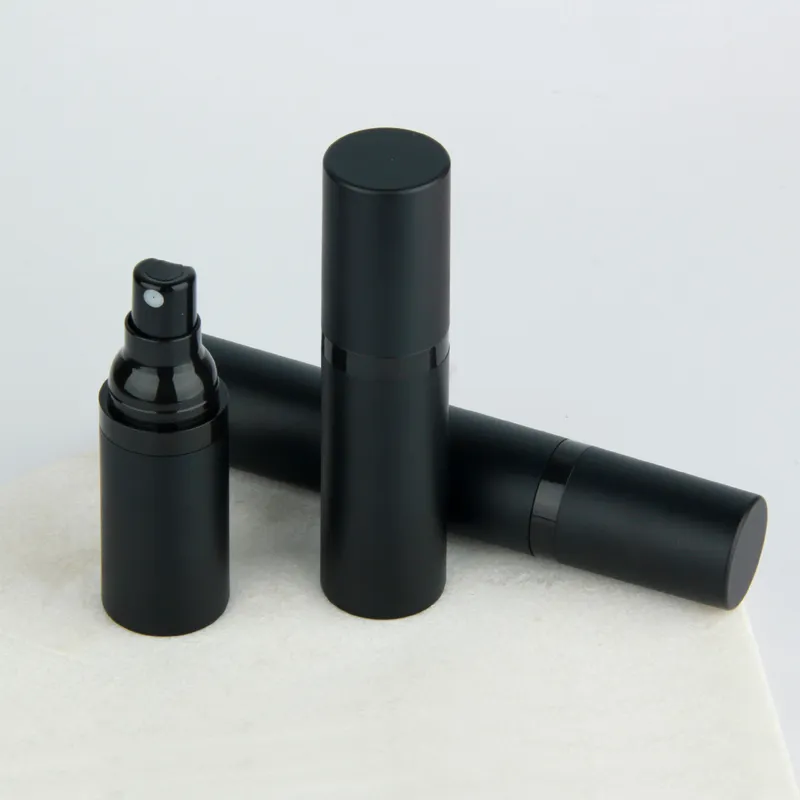 15ml 30ml 50ml 검은 색 에어로스 병으로 As Press Type 플라스틱 에멀전 스프레이 스크럽 서브 버틀 빈 화장품 용기