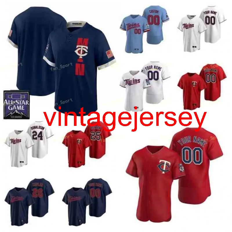 Мужчины женщины молодежь 2021 All-Star Game Baseball Jerseys 18 Kenta Maeda 82 Bailey Ober 35 Michael Pineda 11 Хорхе Поланко 38 Rob Refsnyder Custom