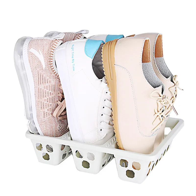 Creative Plastic Shoe Storage Rack MultiFunction Modern Home Bathroom Bedroom Portable Sundries Storage Box Storage Shoe Hanger 201109