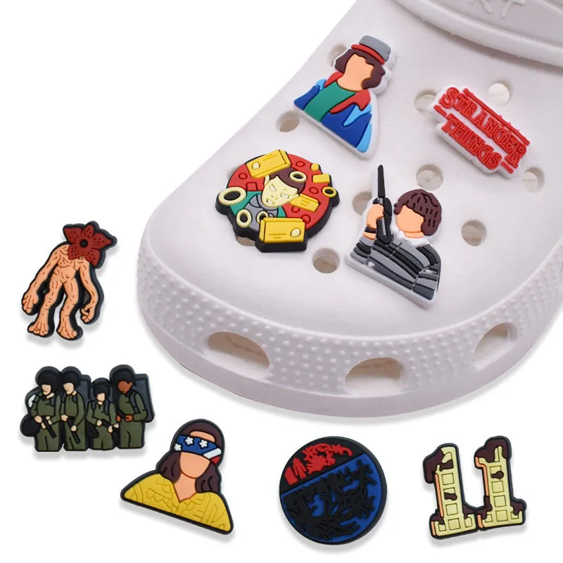 Horror Movie Croc Charms Stranger Things Jibitz Shoe Charm Accessories
