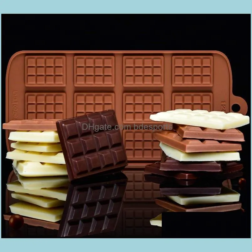 Cavity Break-Apart Chocolate Mold Tray Non-Stick Silicone Protein and Energy Bar Candy Molds Food Grade SN3196