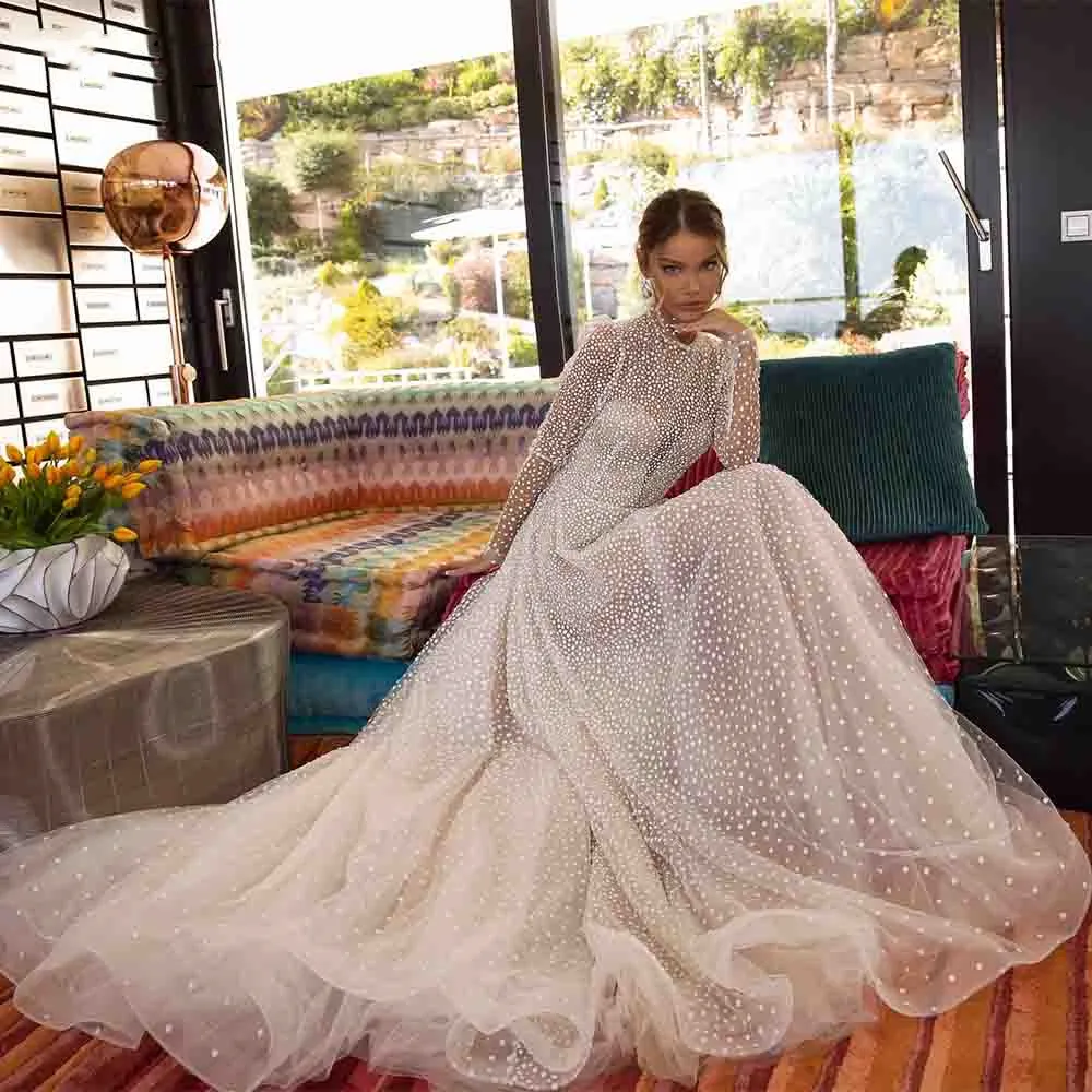 Glitter Sequined Tulle Wedding Dress Long Sleeve... From Chicweddings, $134.06 | DHgate.Com Glitter Sequined Tulle Wedding Dress Long Sleeve... From Chicweddings, $134.06 | DHgate.Com