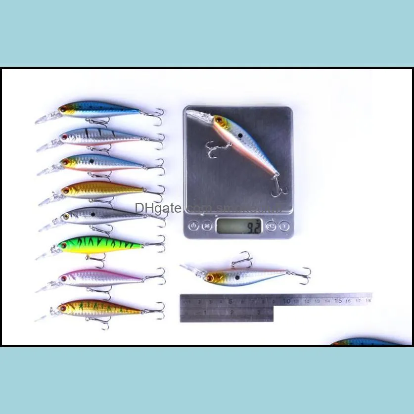 48PCS 3.7/4.5/7.1/8.1/9.5g Minnow Rock Crank Pencil Popper boxsets lure fishing bait HardBaitsl Artificial Fishing