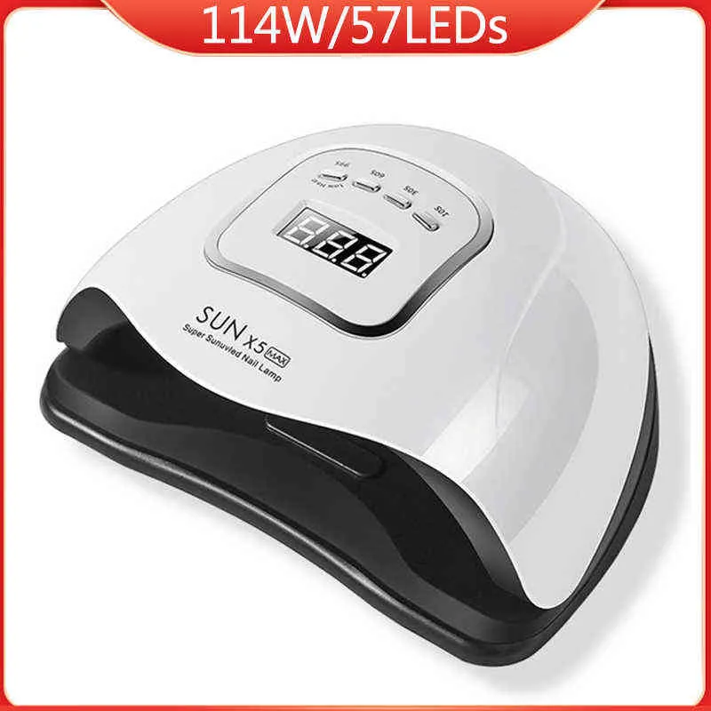 Nxy Sun X 5 Max 114w Uv Led Uv Nail Lamp Ulta For Manicure With Sensor