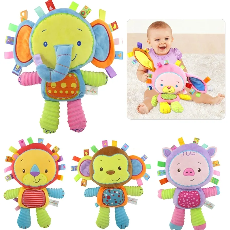 8 Styles Bébé Jouets 012 Mois Apaiser Anneau Cloche Doux En Peluche Éducatif Infantile Jouets Enfants Bébé Hochets Mobiles Squeaky Sound Toy 220531