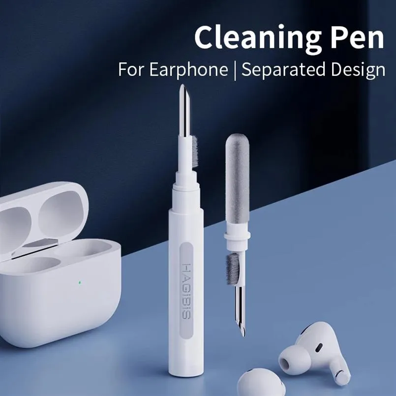 Kit detergente per auricolari Bluetooth da 400 pezzi per AirPods Pro 1 2 Ustrutture per la pulizia auricolari a pennello a penna per pulizia196V
