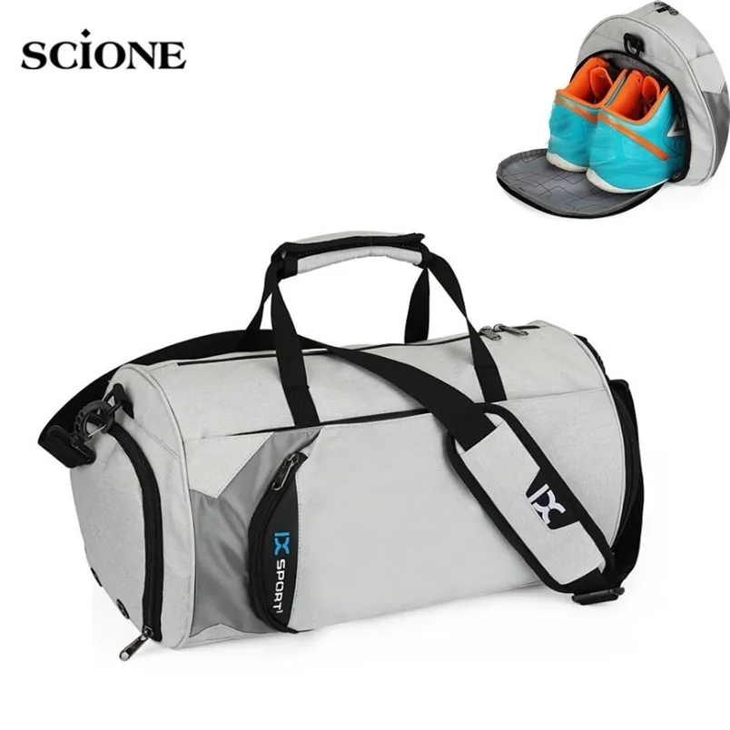 Men Gym S para treinamento Tas fitness Travel Sac De Sport Outdoor Sports Swim Women Dry Wet Gymtas Yoga Sapatos Bolsa XA103wa 220727