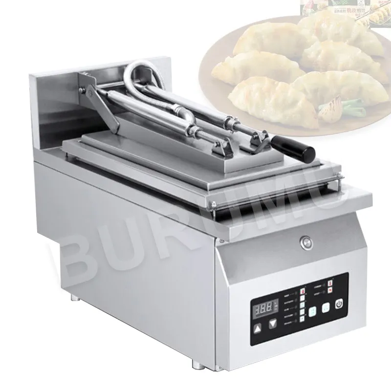 Fried Dumpling Machine Commercial Électrique Thermique Simple Tête Double Tête De Bureau Automatique Équipement De Friture Potsticker 3000W