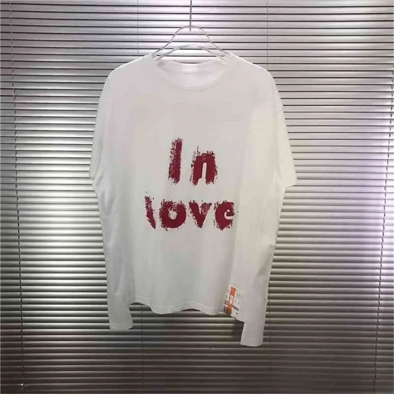 Oversized db in love t shirt mannen vrouwen vernietigen t-shirts 210420