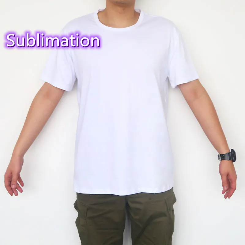 Local Warehouse Heat transfer Blank Sublimation T-Shirt Modal Crew Neck Short Sleeve T-Shirt White Polyester for Kids Baby Children Youth Z11