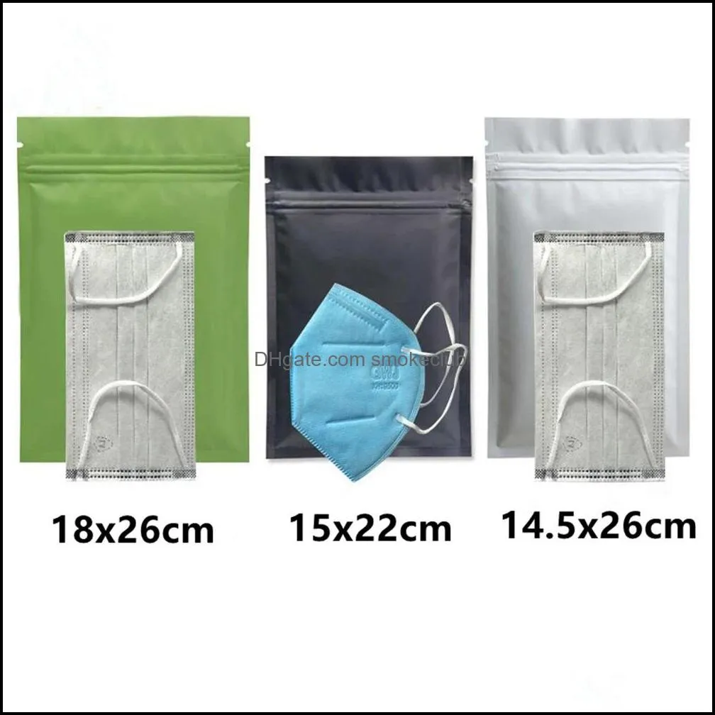 Sublimation Storage 100Pcs Glossy Matte Aluminum Mylar Foil Bag Zip Lock Self Seal Tear Notch Flat Pouches for Food Snack Tea Coffee Bean