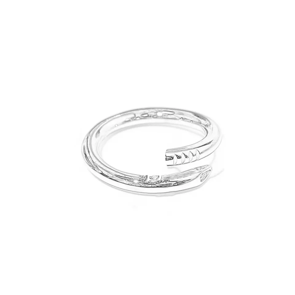 Diamantring för kvinnliga nagelringar för man Bague Luxe Anillos de Mujer Anello Lusso Lyxiga smycken Juveler Designer Man Jewelery Bijoux Jewelies