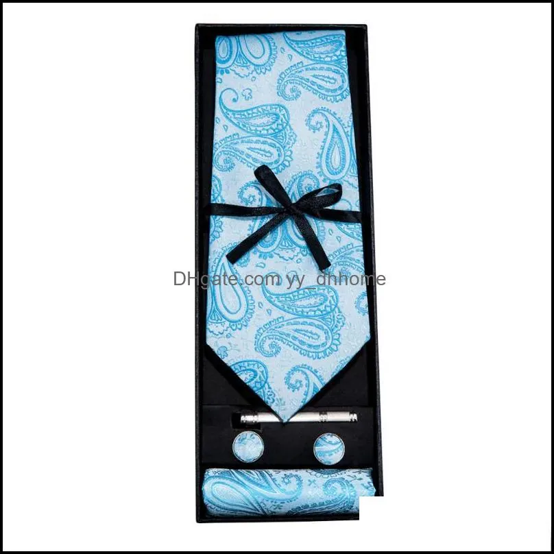 Bow Ties Fashion 8.5cm Men Silk Necktie For Causal Paisley Tie Man Bussines Corbatas Bridegroom Wedding Neckties MJ-4761