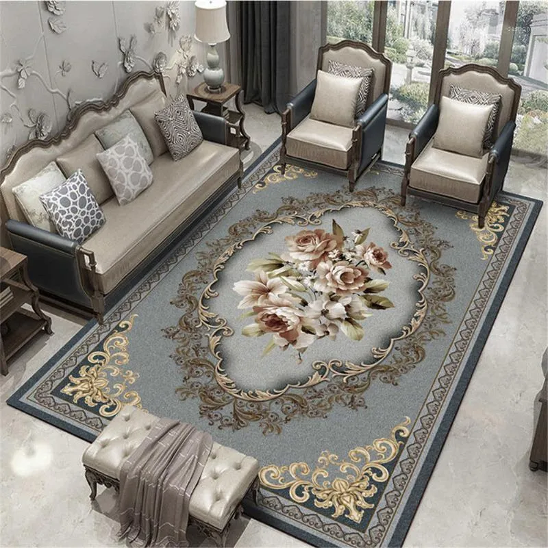 Alfombra de arte floral abstracto de alta calidad para sala de estar, dormitorio, alfombrilla antideslizante, alfombras de cocina a la moda