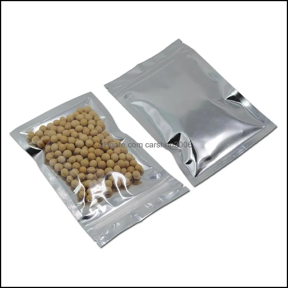 20 sizes aluminum foil clear for zip resealable plastic retail lock packaging laser bags zipper lock mylar bag package pouch self seal