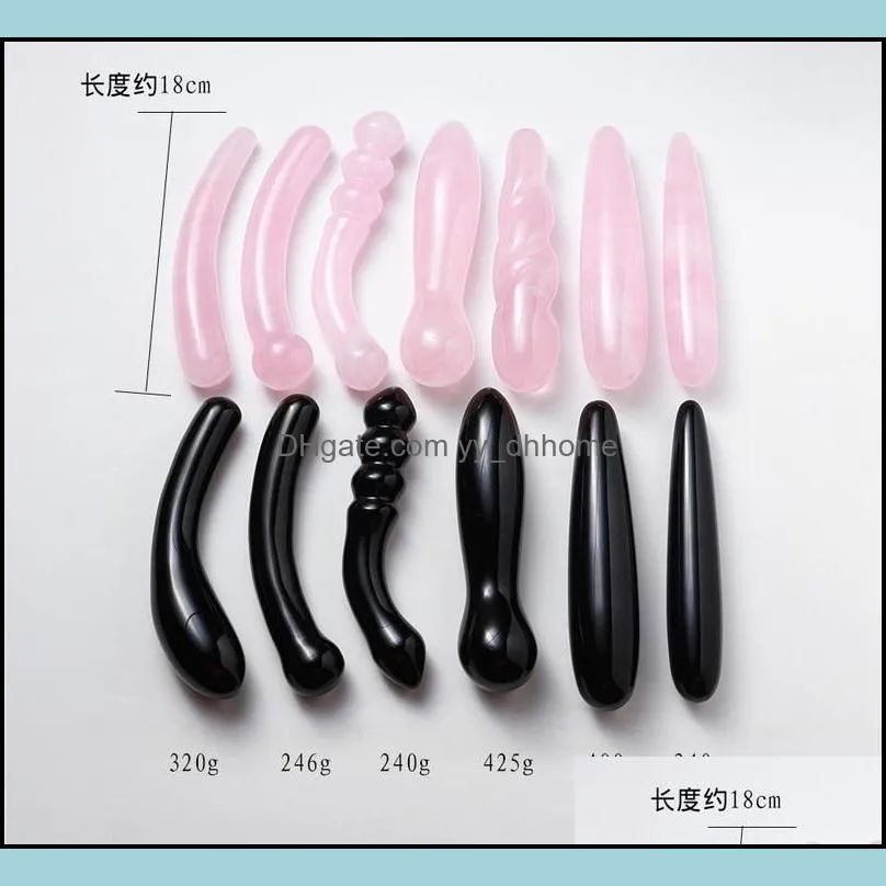 Natural white powder crystal massage stick arts obsidian big elbow sex massages sticks Novelty love gift