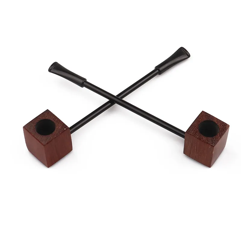 2022 Square Wood Tobacco Pipe Wholesale High-klass Popeye Pipe Reting Set