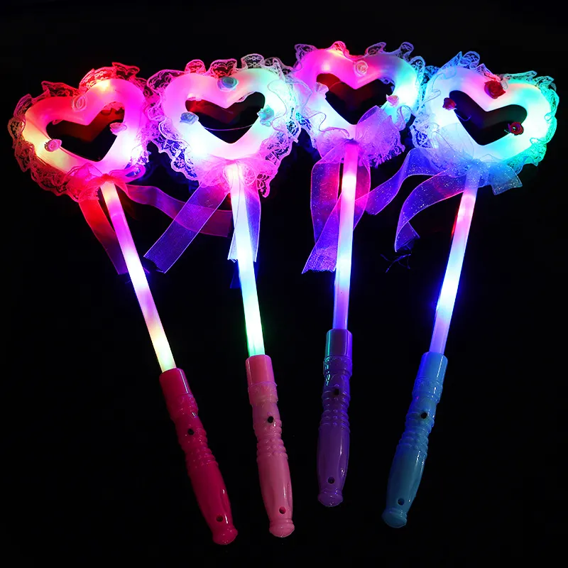 LED FLASH Light Up Toys Fester Favors Glow Sticks Child Light Magic Fairy Wand Toy for Kids Color Random DLH912