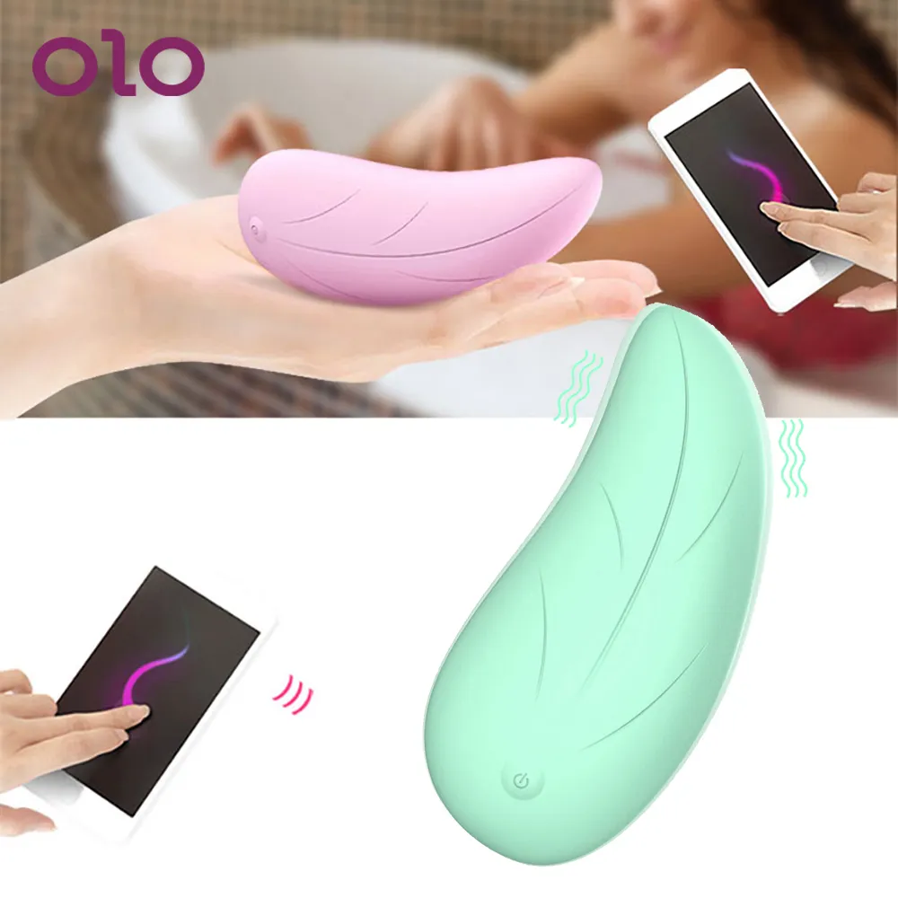 OLO Indossabile Panty Vibratore APP Bluetooth Wireless Remote Control Uovo vibrante Clitoride Stimolatore vaginale Giocattoli sexy per le donne