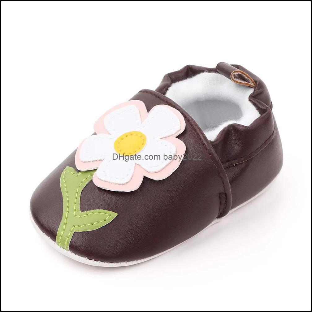 baby toddler first walkers girls boys cartoon animals soft sole flat spring autumn infant pu shoes z6683