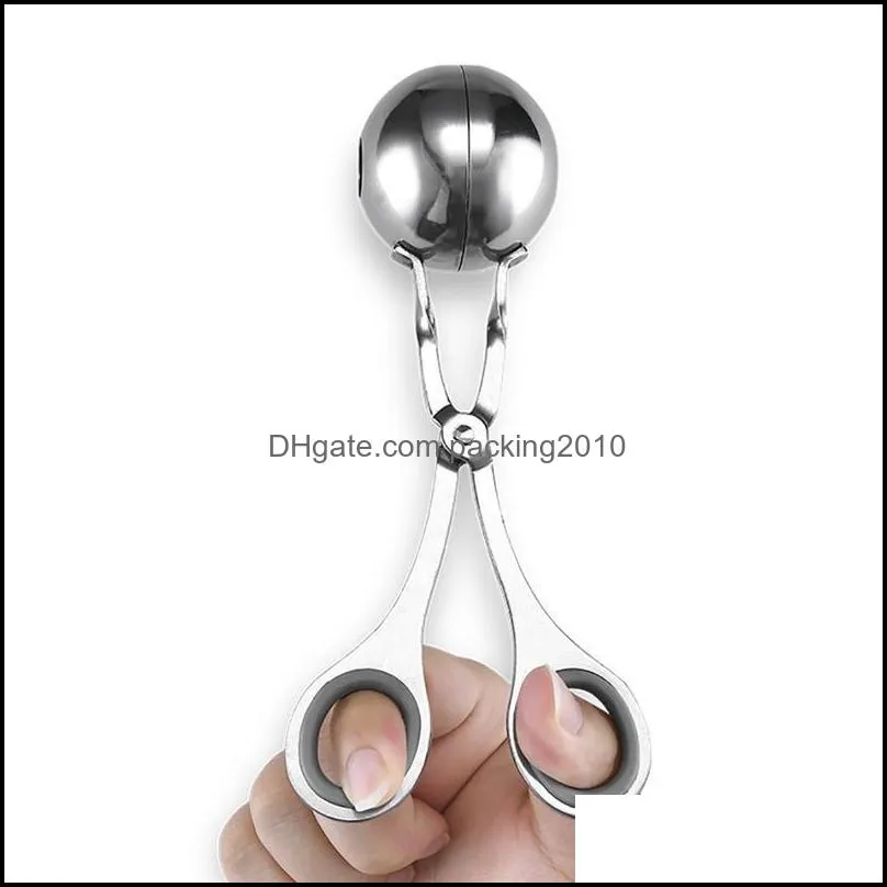 Meat Tools S L Sizes 2pcs Meatball Maker Stainless Steel Meatballs Clip Fish Ball Rice Ball Making Mold Ice Crem Scoop Kitchen