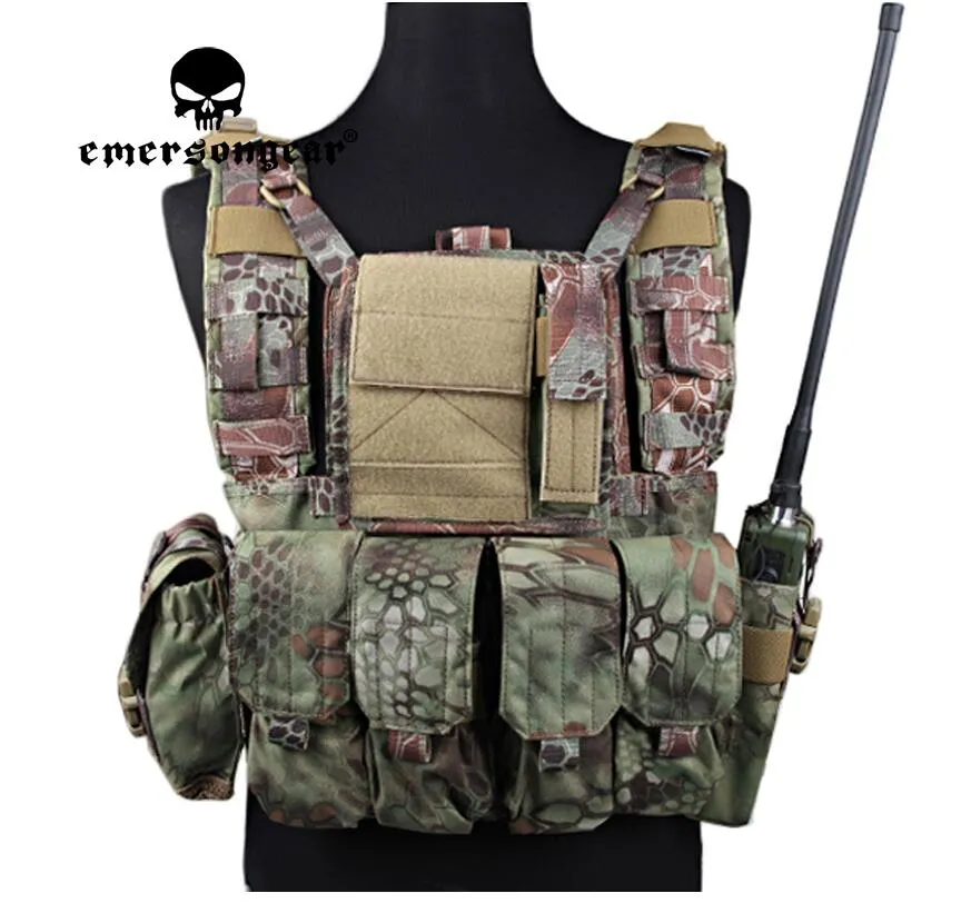 RRV Plate Carrier W Pouchs Lightweight Set for Airsoft Hunting CS Game Shooting Vest Body Armor Defens