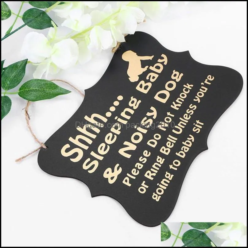 do not disturb door hanger sign baby room decorative wooden plaques hangers do not knock or ring baby sleeping hanger sign party