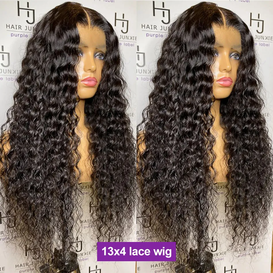 13x4 Light Pink Lace Front Wigs Brazilian Remy Human Hair 28 30 Inch Deep  Wave Transparent Lace Frontal Wig Preplucked Hairline - AliExpress