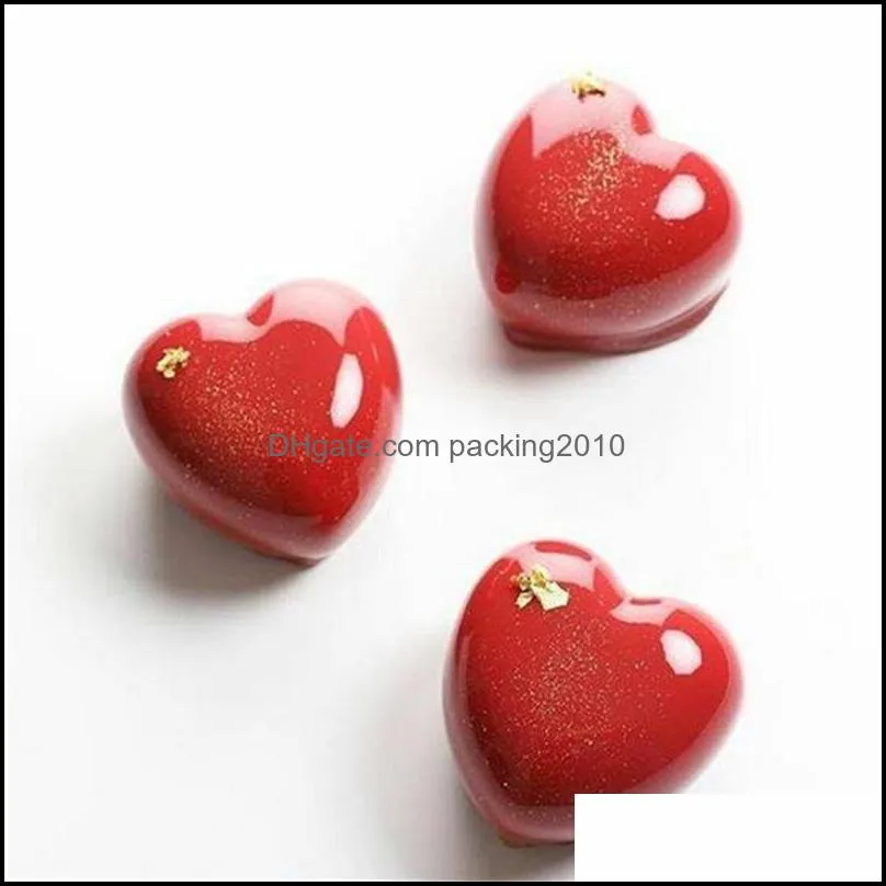 heart shaped cake mold silicone mousse chocolate molds baking moulds decorating tool & pastry tools