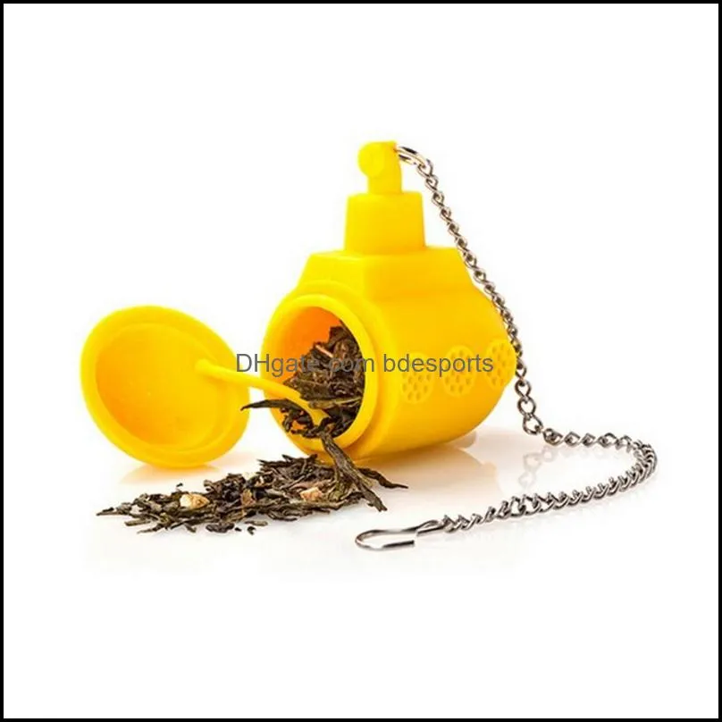 Tea Infuser Stainless Steel Silicone Tea Pot Infuser Sphere Mesh Strainer Handle Tea Ball