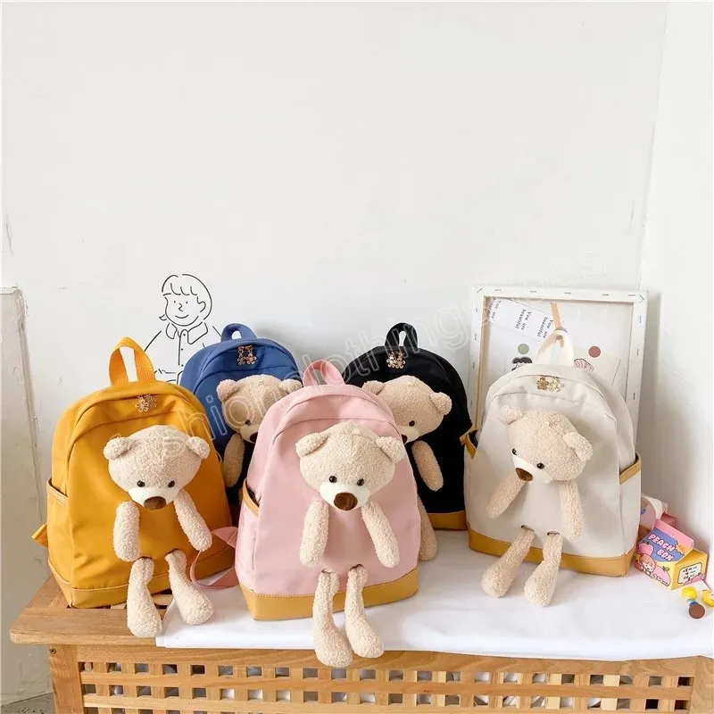 Bolsas para niños Cute Bear Mochila Niños para niños Bolsas escolares de niños pequeñas bolsas de libros regalo