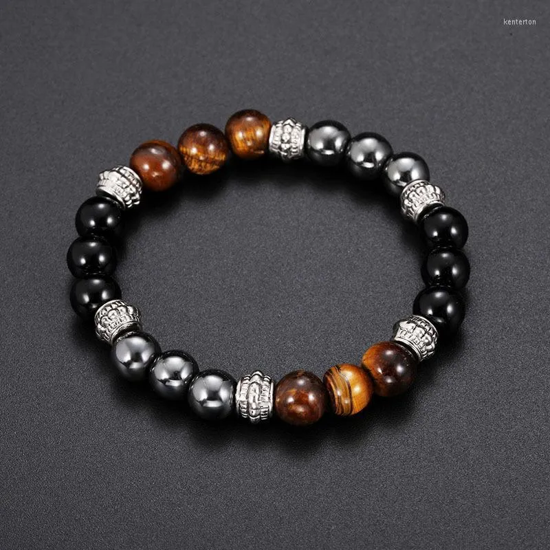 Perles Brins Magnétique Oeil De Tigre Bracelet T Pour Les Amoureux Hématite Pierre Bracele Aimant De Soins De Santé Hommes Femmes Aide Perte De Poids Bijoux Kent22