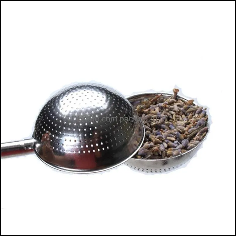 stainless steel tea strainer telescopic push tea infuser ball loose leaf herbal filter home kitchen bar drinkware tool paa10322