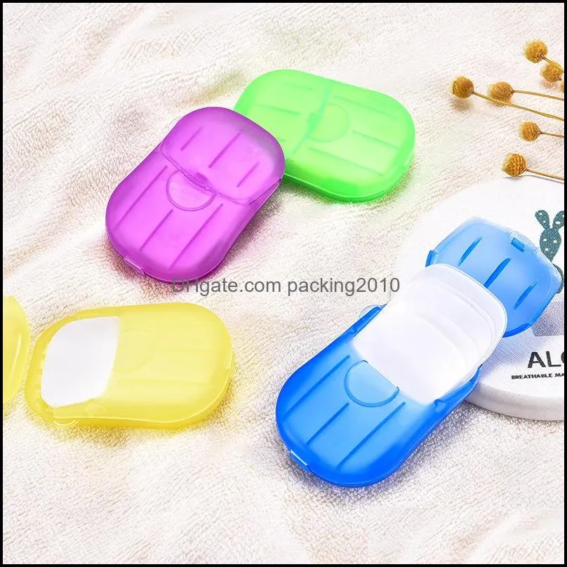 Travel Soap Paper Washing Hand Bath Clean Scented Slice Sheets Disposable Boxed Soap Portable Mini Paper Soap