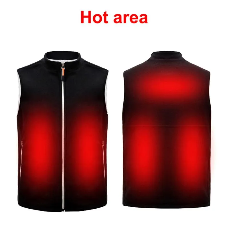 Motorcycle Apparel Outdoor Men Electric Heated Vest USB Heating Winter Thermal Polyester Camping Hiking Warm Hunting JacketMotorcycle