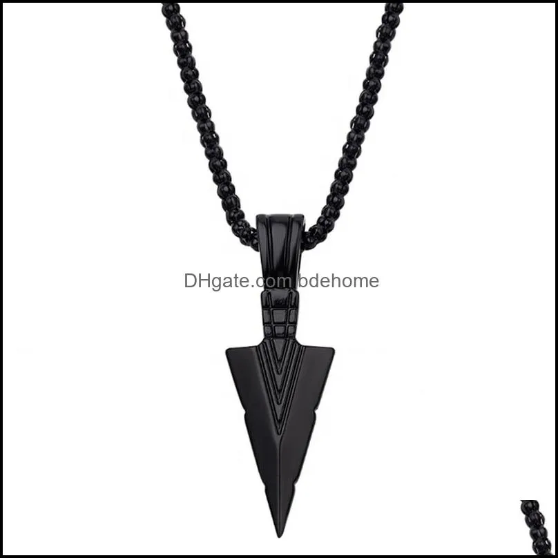 unique premium energy wearable wholesale arrowhead arrow necklace