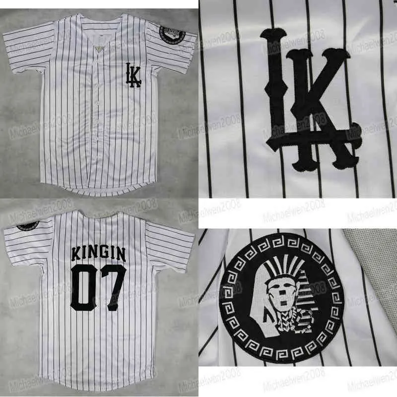 Xflsp GlaMitNess Men Women Youth Tyga Last King Clothing Hip Hop Jersey Vertical Striped Baseball Shirt Short Sleeve LK Collarless Shirts Streetwear From Xflsports 12.98 DHgate.Com