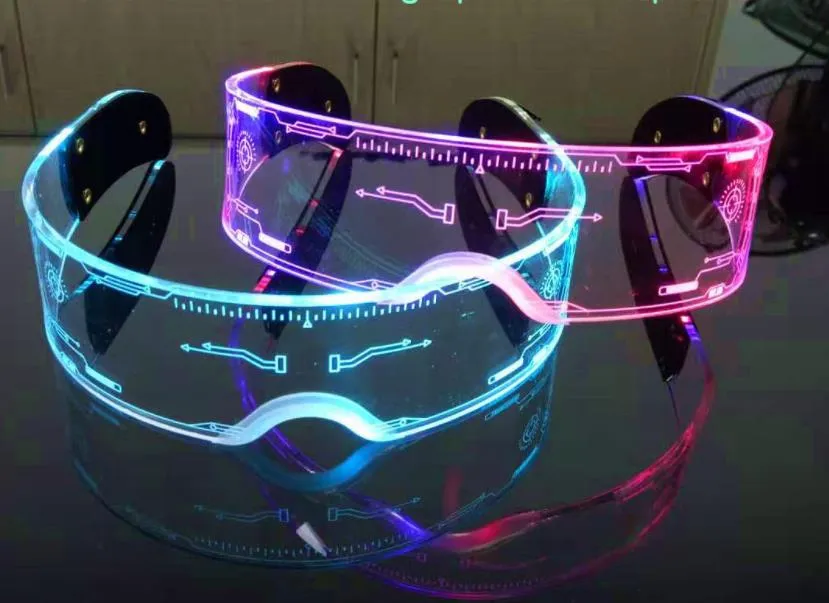 Glowing Light Up Glasses Flashing Party Favor Punk Led Luminous ...