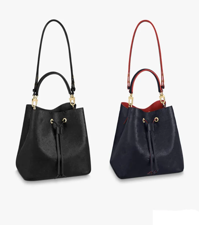 M45306 M45256 Ladies men Fashion Casual Designe Luxury Bucket Bag Shoulder Bags Cross body High Quality TOP 7A NEONOE MM Handbag Purse Pouch navy black white