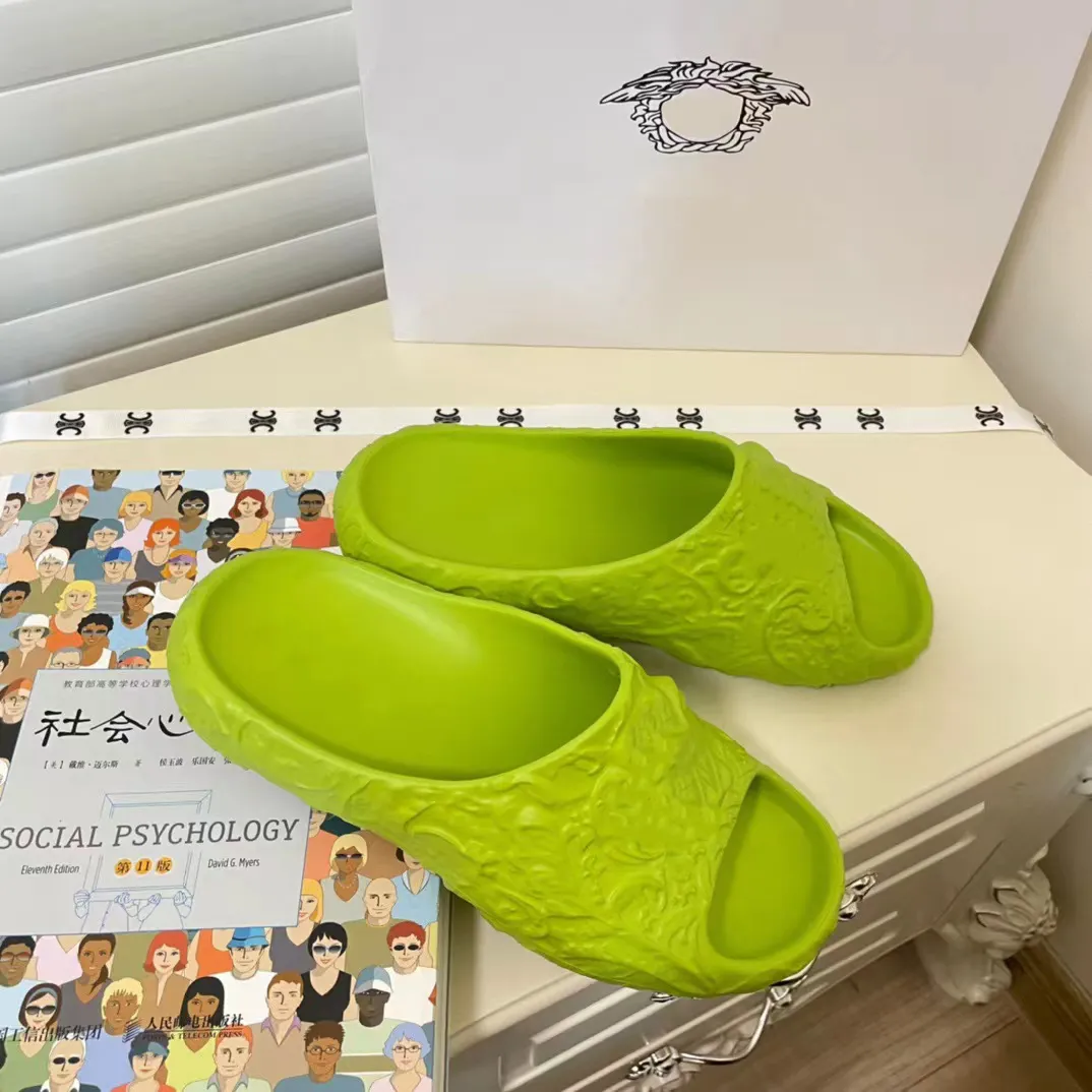 Luxury Designer Sandals For Men And Women Magic Lime Green