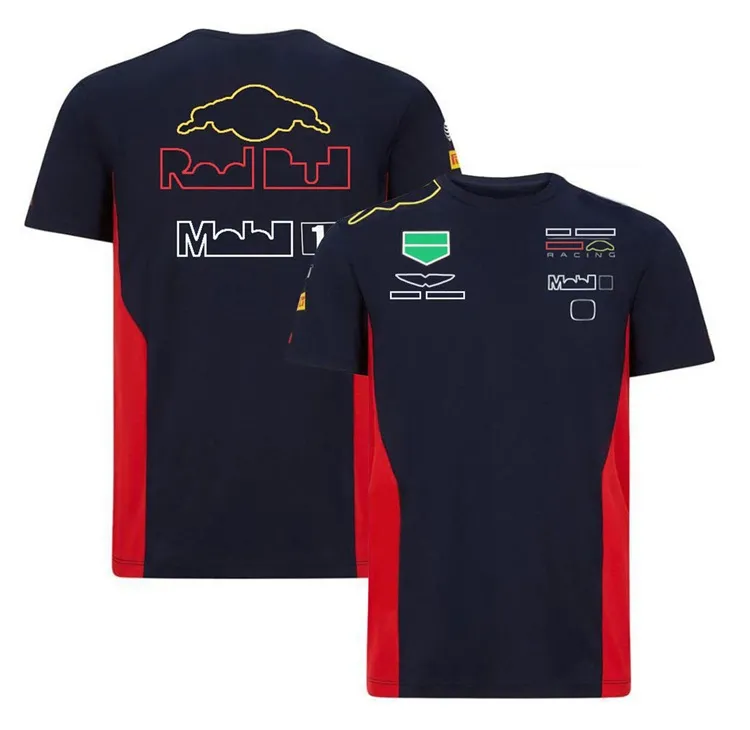 F1 Team Uniform Official Driver T-Shirt Men's Short Sleeve Racing Suit Lapel T-Shirt POLO Shirt Can Be Customized