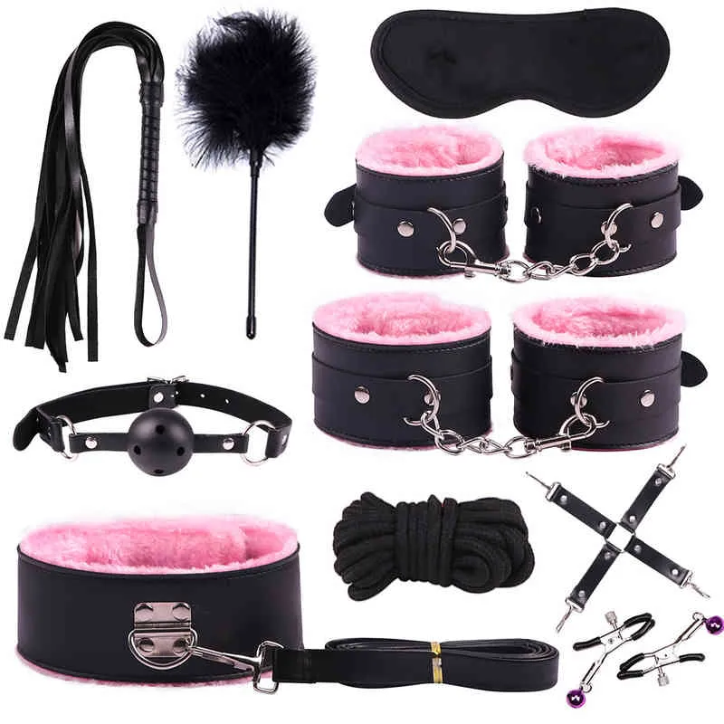 Dropship Soft Plush Collar And Handcuffs Set For Couples Sensual Play And Bondage  Kit to Sell Online at a Lower Price