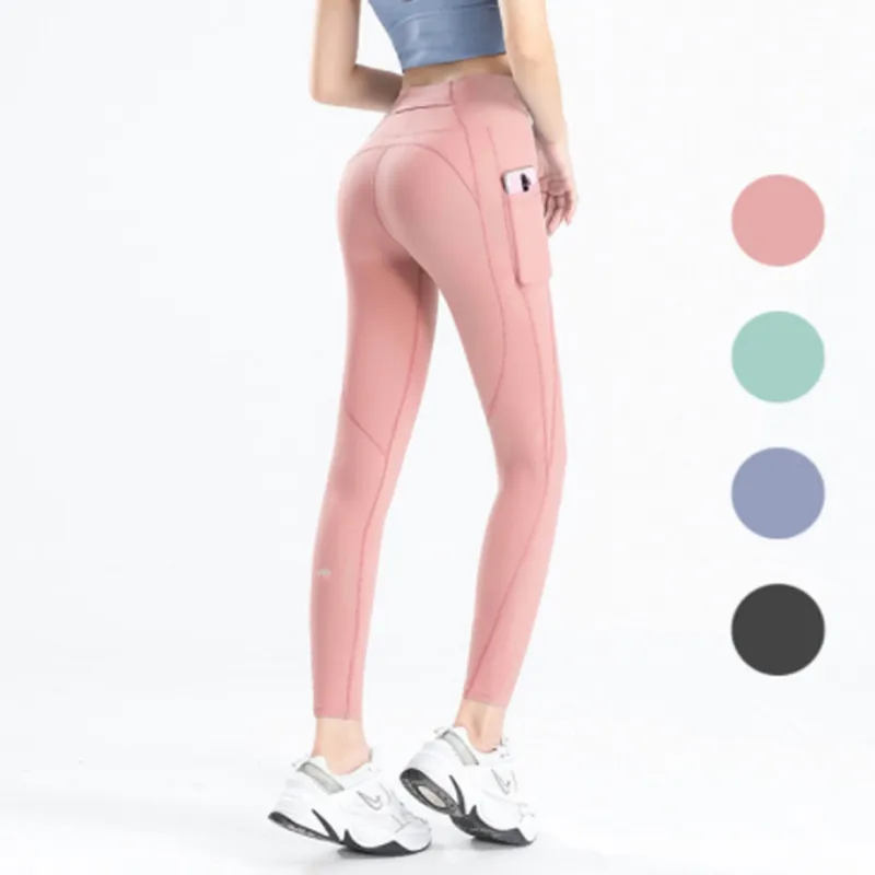 2022 New Align LU-07 LU Leggings femininas para ioga cintura alta esportes levantamento de quadril elástica roupas fitness