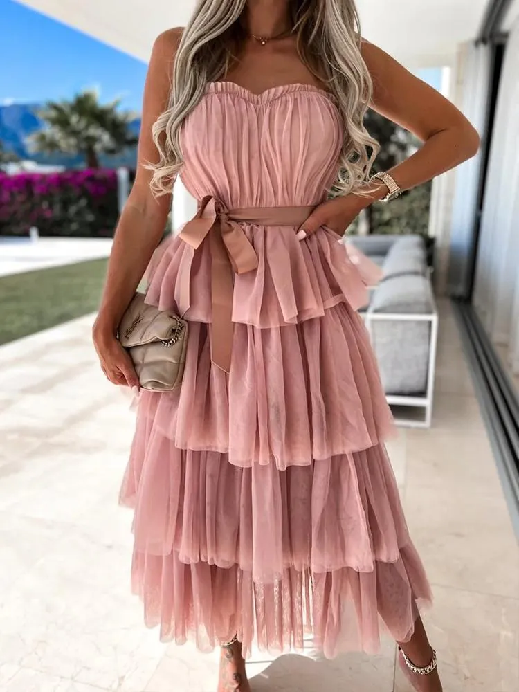 light blue chiffon dress Sky-blue Chiffon Long Dress for Bridesmaid Vestido de la dama de honor   loveangeldress