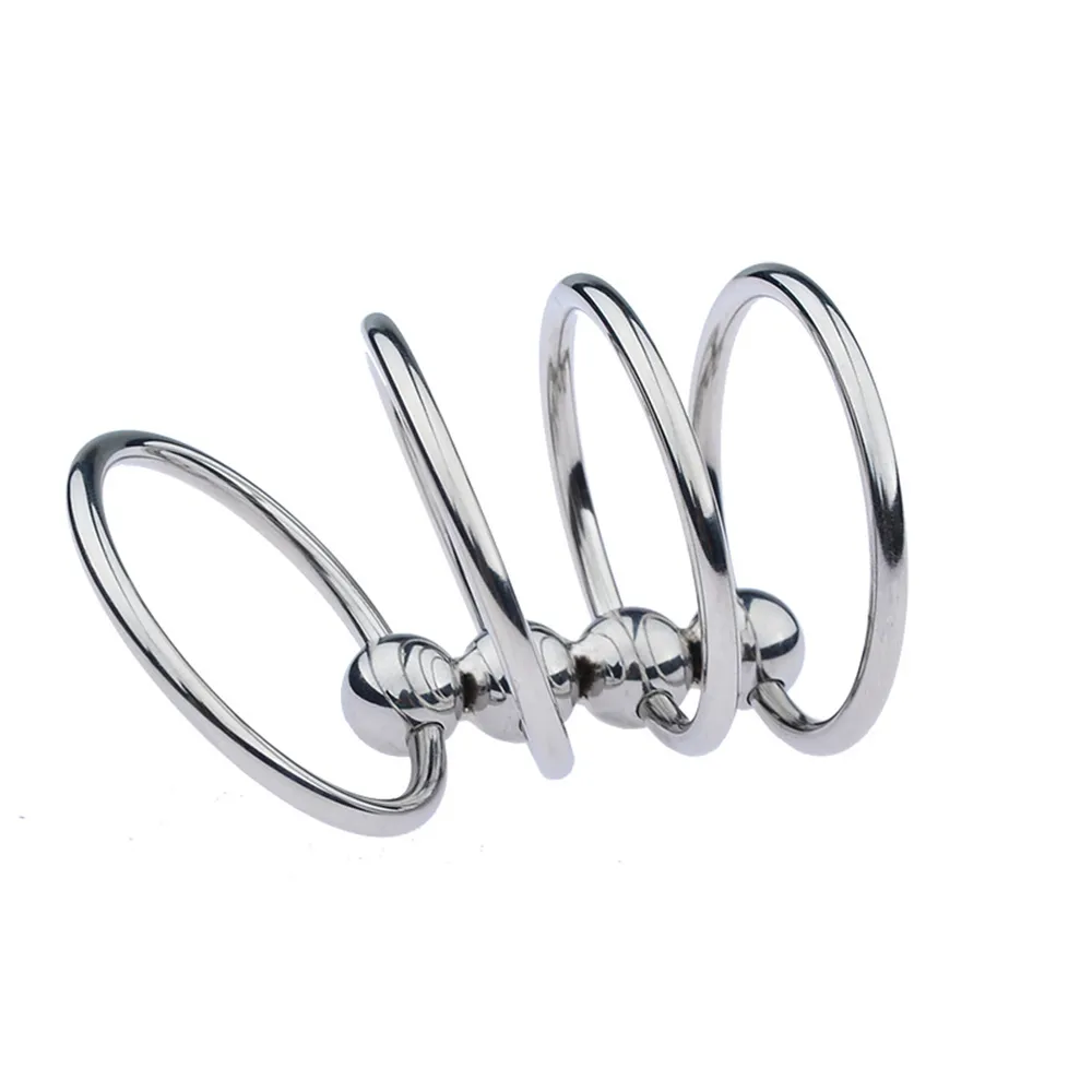 3/4 Métal Cock Ring Pénis Érection sexy Jouets Pour Hommes Retarder L'éjaculation Cockring Anneaux Casier Scrotum Manches Intime Marchandises