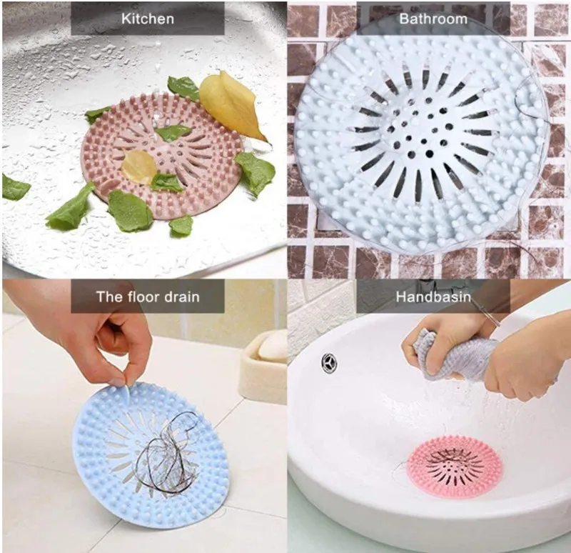 Copertura in silicone per scarico doccia con forte ventosa