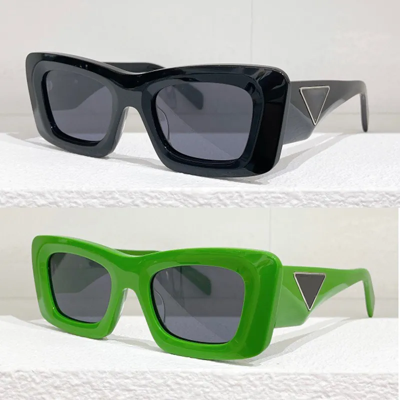 Marke Designer Herren Sonnenbrille Croissant Stereoskopischer Riss OPR 13ZS Vintage Damen Symbole Signatur Unregelmäßige quadratische Sonnenbrille FRAUEN Party Shades Brillen