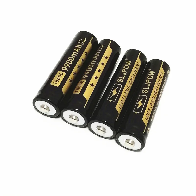 18650 9900mah バッテリー 4.2V 尖った/フラットヘッドリチウム充電式屋外懐中電灯/蓄音機/Bluetooth オーディオ用