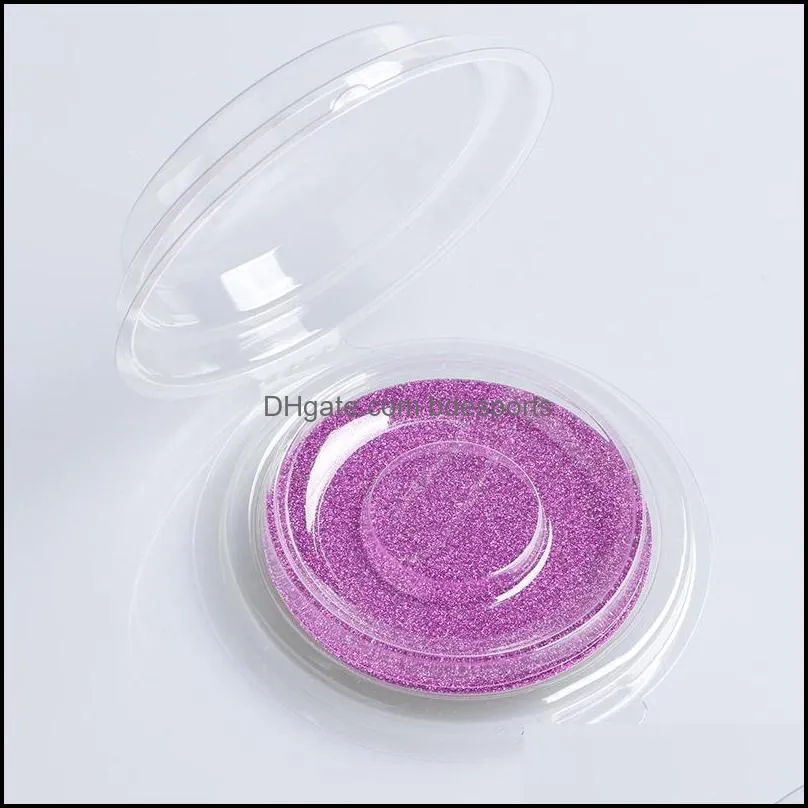 NEWCrystal-lid Plastic Case for Lashes Clear Silver Gold Water green Pink New Popular Packaging for Eyelashes RRE11762